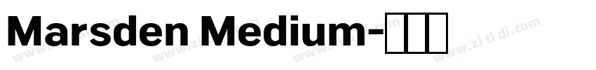 Marsden Medium字体转换